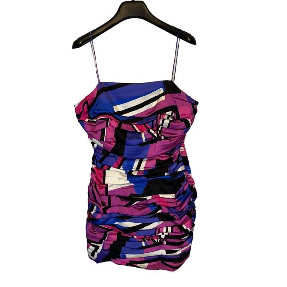 Retrofete Elsie Graffiti Micro Mini Dress Size Medium - Picture 3 of 12